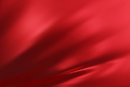 Abstract dark red gradient background. Minimalistic subtle wavy silk texture. 3D vector illustration.のイラスト素材
