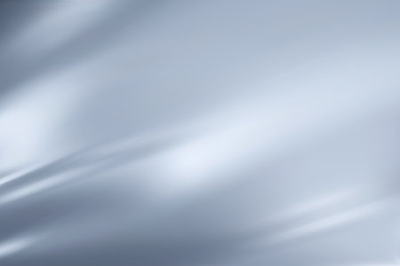 Abstract light blue gradient background. Minimalistic subtle wavy silk texture. 3D vector illustration.のイラスト素材