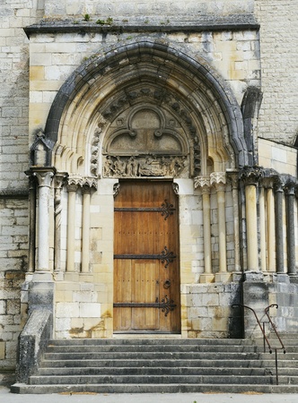 Architectural view of the amous Ambronay abbey, Ambronay, Franceの写真素材