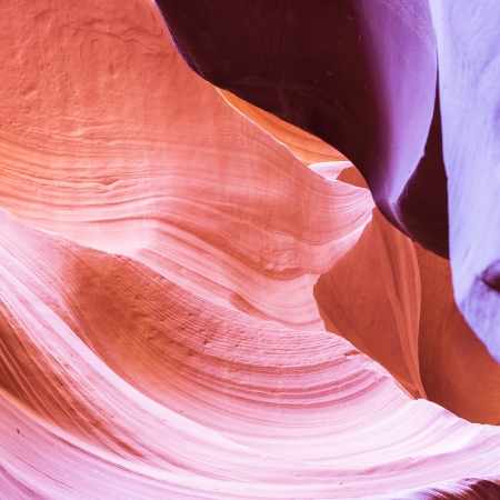 The Upper Antelope Canyon, Page, Arizona, USA. The second edition with the expanded range の写真素材