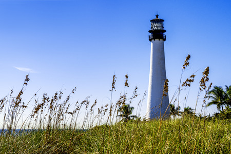 Cape Florida Lighthouse, Key Biscayne, Miami, Florida, USA の写真素材
