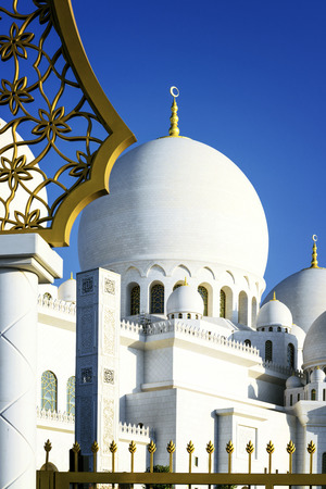 Abu Dhabi Sheikh Zayed White Mosqueの写真素材