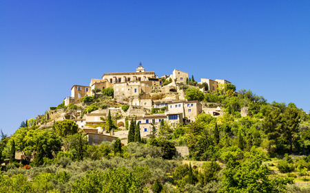 Famous medieval town Gordes in Southern Franceの写真素材
