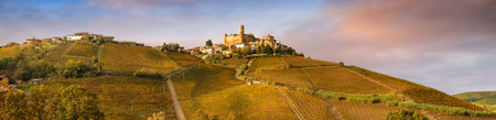 Castiglione Falletto village in Barolo wine region, Langhe, Piedmont, Italyのeditorial素材