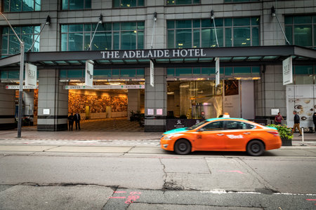 TORONTO, CANADA - october 03, 2018 : The Adelaide Hotel Toronto, formerly known as Trump International Hotel and Tower Toronto.のeditorial素材