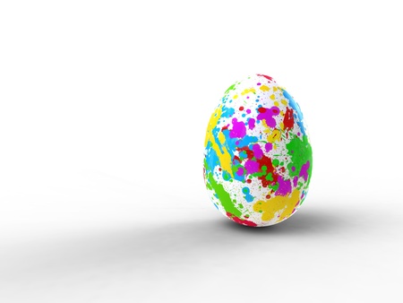 tasks on an eggの写真素材