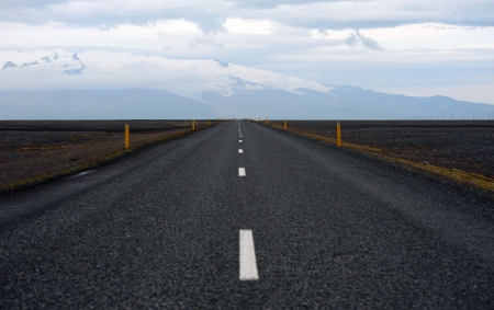 Ring road around Icelandの写真素材