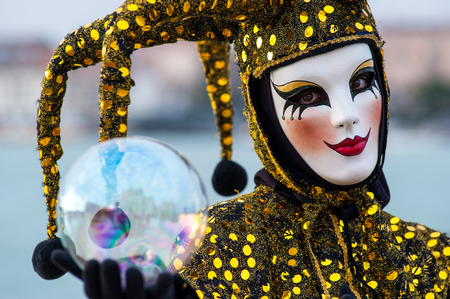 venice carnival maskの写真素材