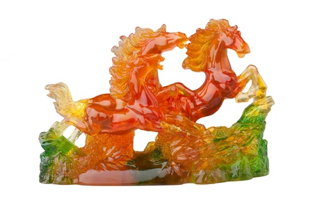 Colorful of horses feng shui の写真素材