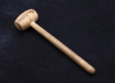 Wood mallet for crafts workの写真素材