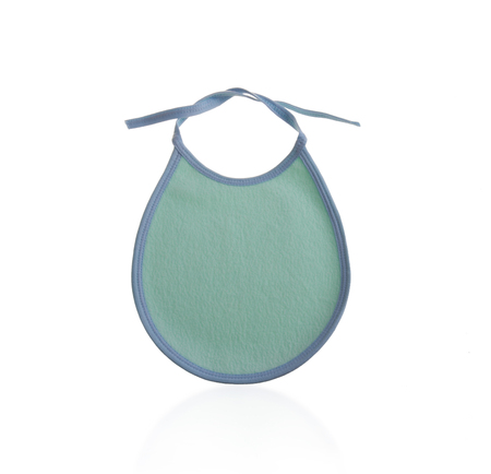 Baby bib isolated on white backgroundの写真素材