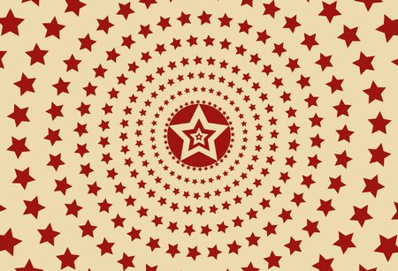 Round star growing. Interlocking stars. Starry Japanese sun. Abstract geometric backgroundのイラスト素材