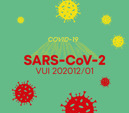 SARS COV-2. Deadly SARS-CoV-2 coronavirus global outbreak. Poster with COVID 19 coronavirus pandemic and warning concept. Newly formed virus.のイラスト素材