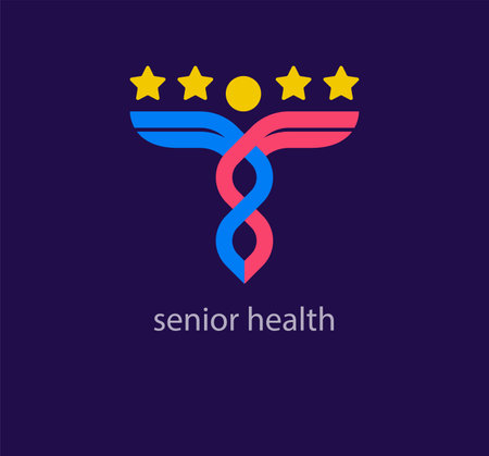 Unique star medicine logo. Modern design color. Healthcare, hospital and business logo template. vector.のイラスト素材
