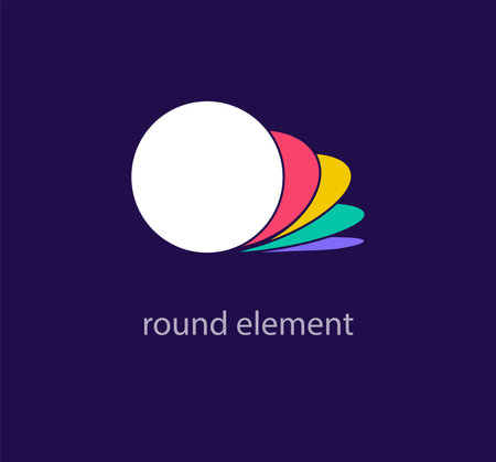 Colorful Abstract Circle Logo Design Template. Creative Circle Logo Design Vectorのイラスト素材