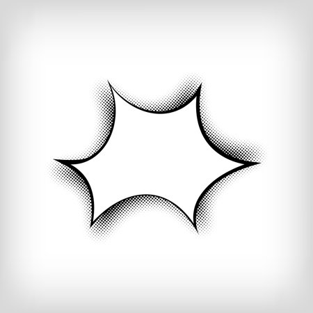 Creative speech bubble pop art dot design. Vector. Modern background for posters, websites, web pages, business cards, postcards, interior design.のイラスト素材