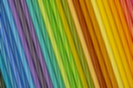 Full Frame Shot Of Multi Coloured Pencils blur backgroundの写真素材