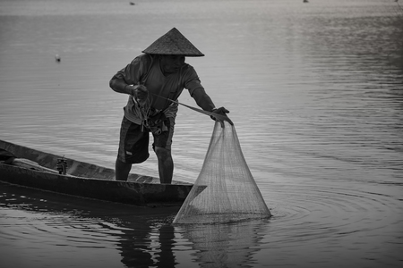 Fishermen fishingの写真素材