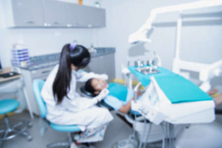Dental clinic, dentist for dental examination for patients.の写真素材