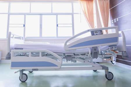 New nursing beds to accommodate increasing patients from epidemic diseaseの写真素材