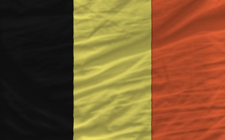 complete national flag of belgium covers whole frame, waved, crunched and very natural looking. It is perfect for backgroundの写真素材