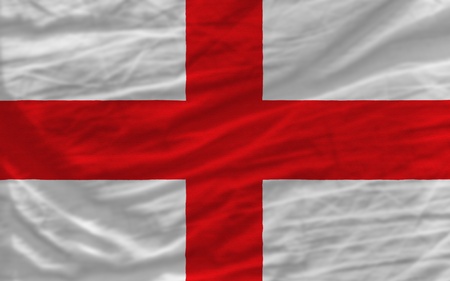complete national flag of england covers whole frame, waved, crunched and very natural looking. It is perfect for backgroundの写真素材