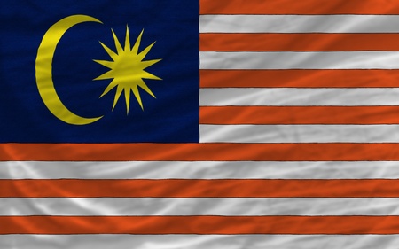 complete national flag of malaysia covers whole frame, waved, crunched and very natural looking. It...