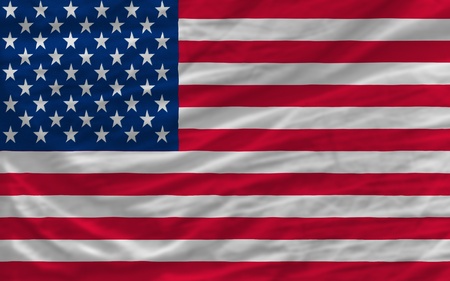 complete national flag of us covers whole frame, waved, crunched and very natural looking. It is...
