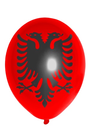 national flag of albania balloonの写真素材