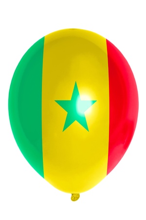 national flag of senegal balloonの写真素材