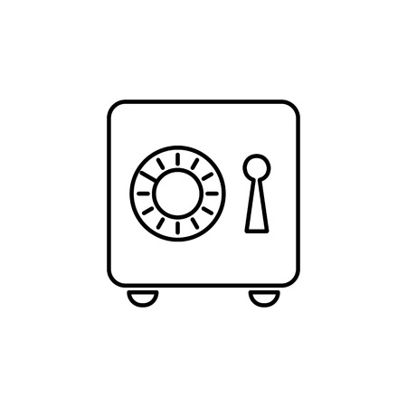 safe icon.Element of popular finance icon. Premium quality graphic design. Signs, symbols collection icon for websites, web design, on white backgroundの写真素材