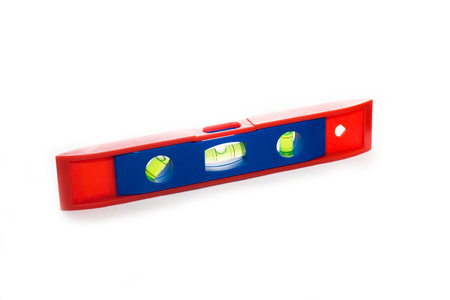 Colorful building level on a white background, isolate