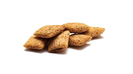 Cookies with chocolate isolated on a white background