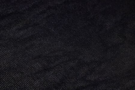 Black fabric close up, abstract texture or backgroundの写真素材