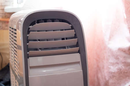 Air conditioner on the window background close upの写真素材