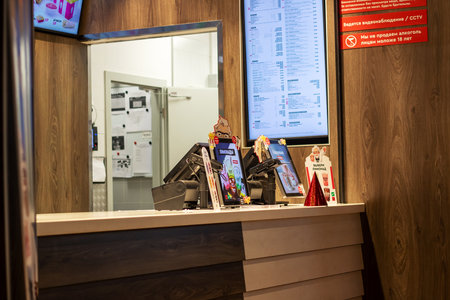 Belarus, Minsk - 06 October, 2023: the KFC restaurant close up