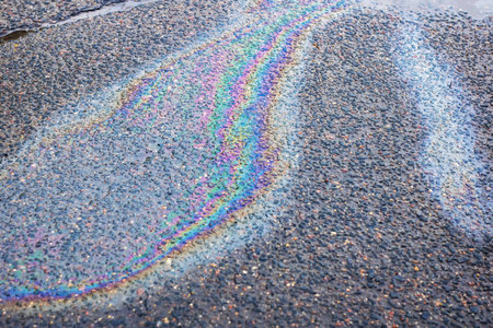 On the ground, there is a mesmerizing reflection in the water, creating a beautiful sight that captures the eyeの写真素材