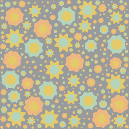 Abstract chaotic pattern with geometric elements.のイラスト素材