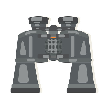 Binoculars are rubberized, zoom. Vector illustration.のイラスト素材
