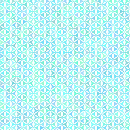 Blue ornament of the polygons. Winter pattern. Vector illustration.のイラスト素材