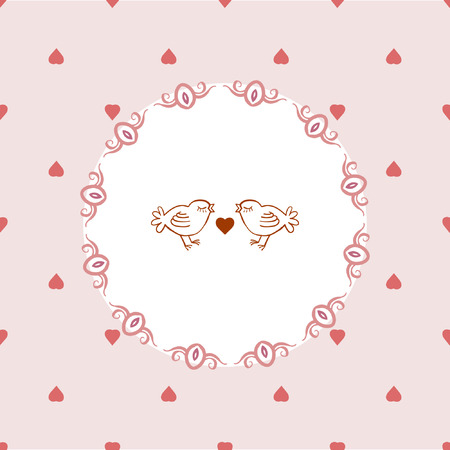 Vector seamless patterns. Red color. Endless texture can be used for printing onto fabric and paper or scrap booking. Valentines day background for invitation.のイラスト素材