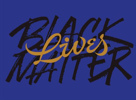 Black lives matter slogan grungy letteringのイラスト素材