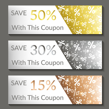 Set of three sale banners. Vector illustration. EPS10のイラスト素材