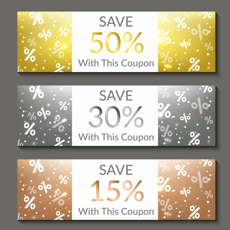 Set of three sale banners. Vector illustration. EPS10のイラスト素材
