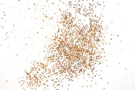 Abstract golden shiny holidays lights background. Christmas concept.の写真素材