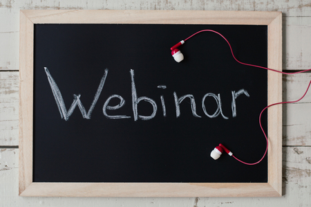 Webinar banner. Webinar concept. Digital marketing. E-business opportunitiesの写真素材