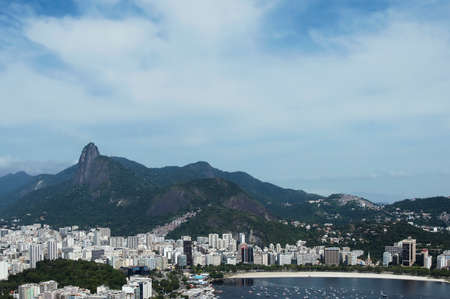 Rio de Janeiro; Brazil - February, 12, 2019: Aerial view from Sugarloaf mountain in Rio de Janeiroのeditorial素材