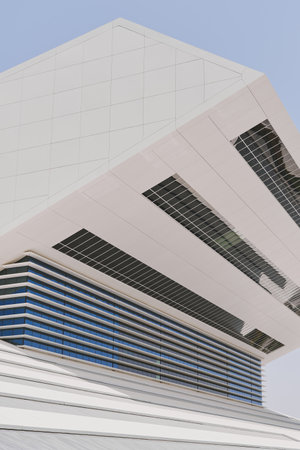 DUBAI, UNITED ARAB EMIRATES - August, 2022: Mohammed Bin Rashid Library buildingのeditorial素材