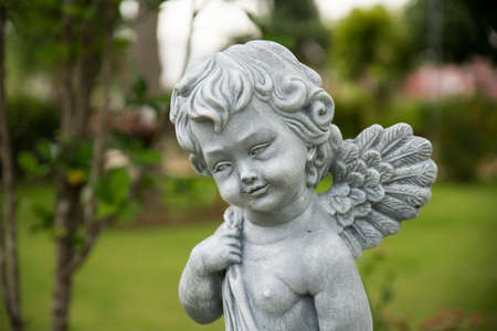 plaster sculpture in the gardenの写真素材