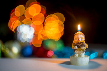 Wishing for Christmas decorationsの写真素材